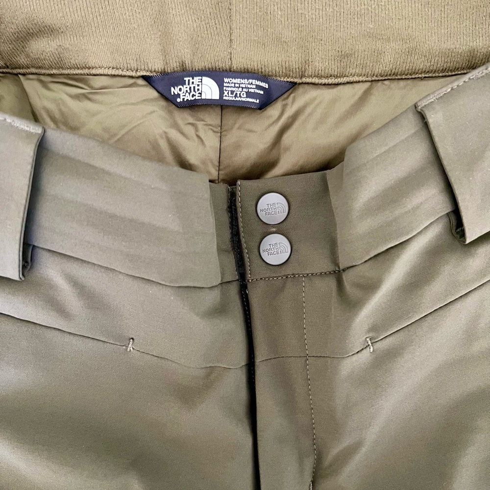 North Face Ski Snowboard Pants XL - Olive Green